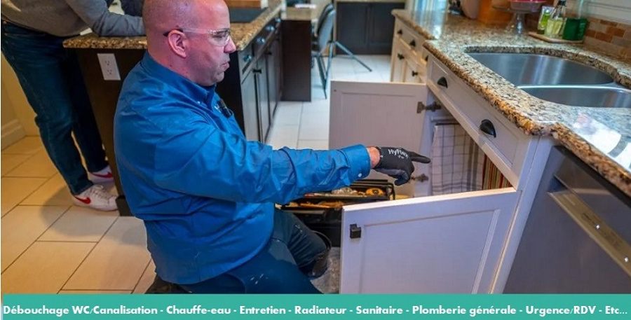 installation robinetterie lave main